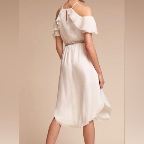 BHLDN Miller Silk Bridal Reception Party Dress - Picture 2 of 14